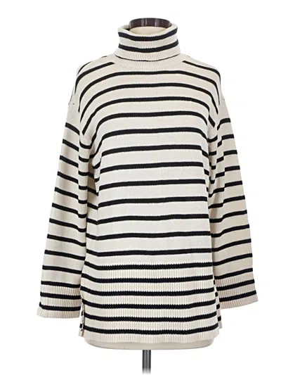 Pre-owned Ann Taylor Loft Outlet Turtleneck Sweater In Ivory