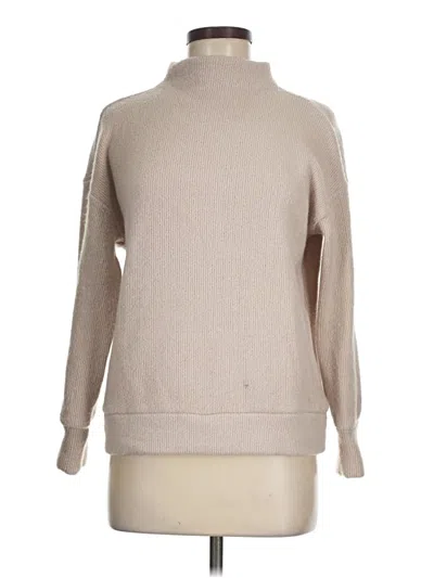 Pre-owned Ann Taylor Loft Outlet Turtleneck Sweater In Tan