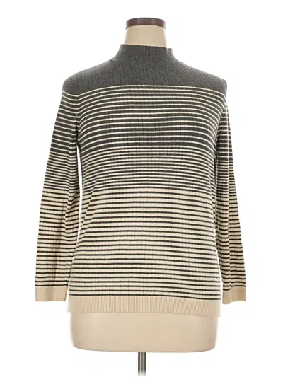 Pre-owned Ann Taylor Loft Outlet Turtleneck Sweater In Tan