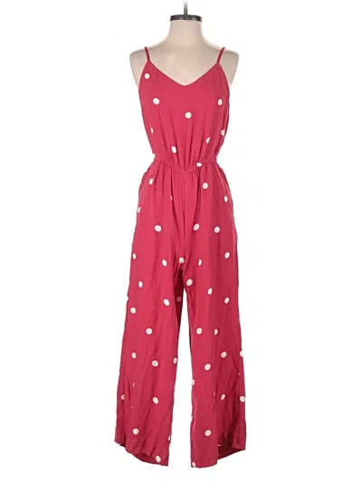 Pre-owned Ann Taylor Loft Overalls In Red