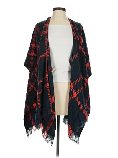 Pre-owned Ann Taylor Loft Poncho In Black