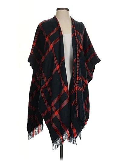 Pre-owned Ann Taylor Loft Poncho In Black