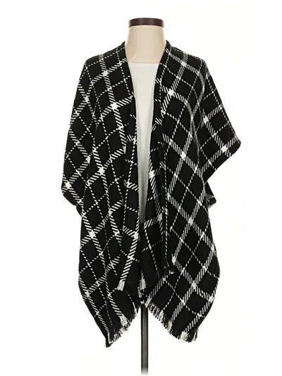 Pre-owned Ann Taylor Loft Poncho In Black