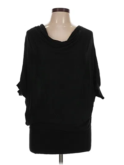 Pre-owned Ann Taylor Loft Poncho In Black