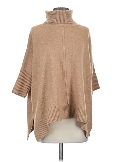 Pre-owned Ann Taylor Loft Poncho In Brown