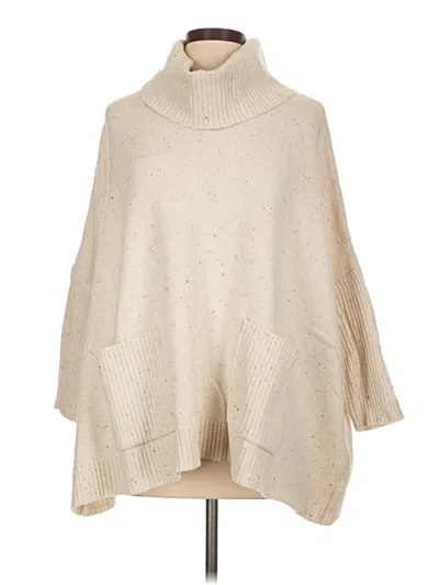Pre-owned Ann Taylor Loft Poncho In Brown