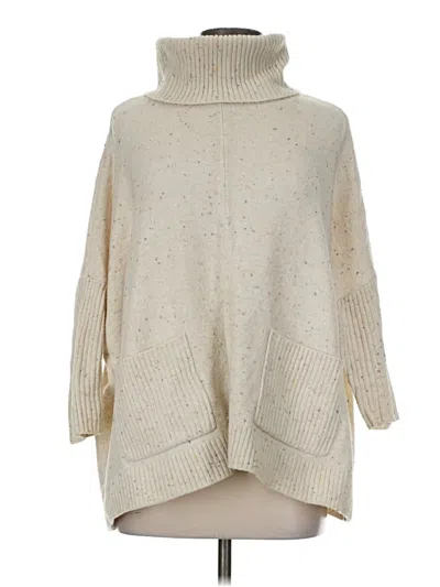 Pre-owned Ann Taylor Loft Poncho In Brown