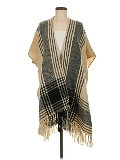 Pre-owned Ann Taylor Loft Poncho In Brown