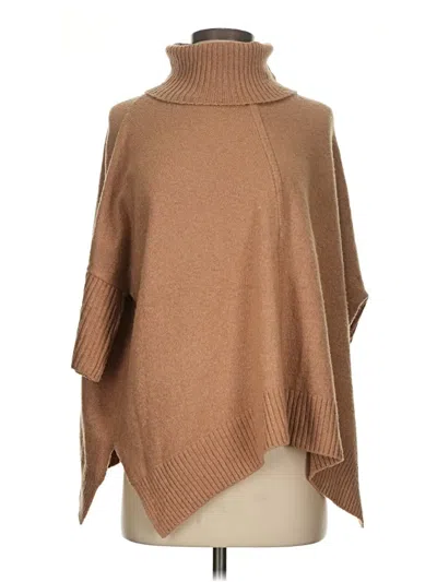 Pre-owned Ann Taylor Loft Poncho In Brown