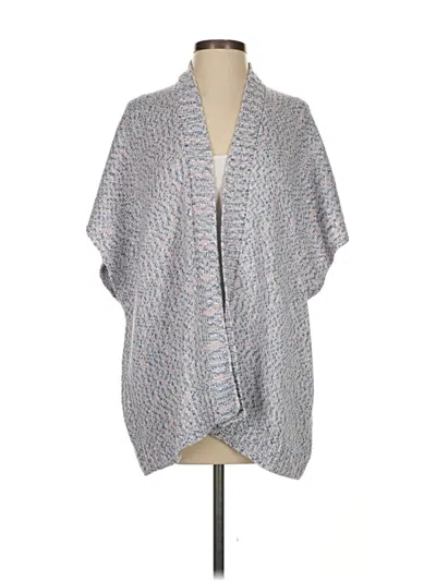 Pre-owned Ann Taylor Loft Poncho In Gray