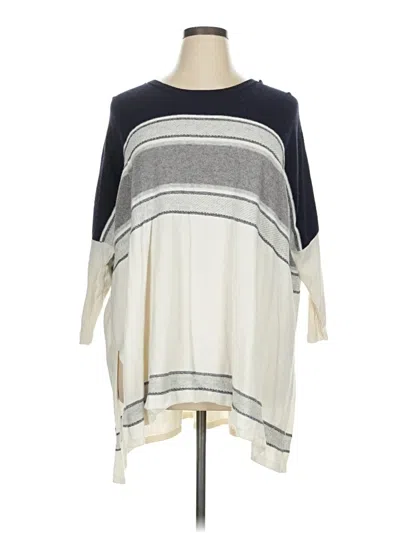 Pre-owned Ann Taylor Loft Poncho In Gray