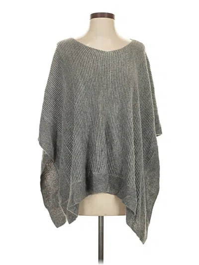 Pre-owned Ann Taylor Loft Poncho In Gray