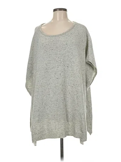 Pre-owned Ann Taylor Loft Poncho In Gray