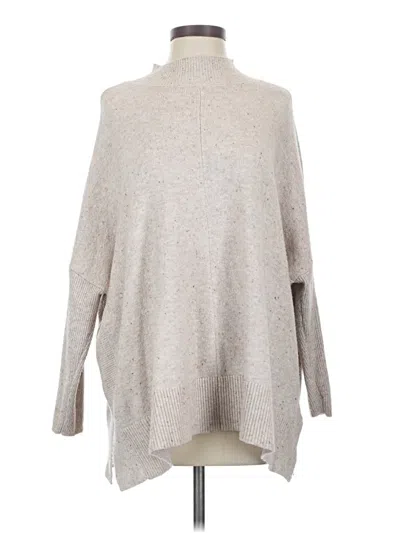 Pre-owned Ann Taylor Loft Poncho In Gray