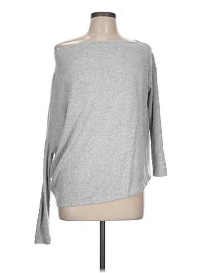 Pre-owned Ann Taylor Loft Poncho In Gray