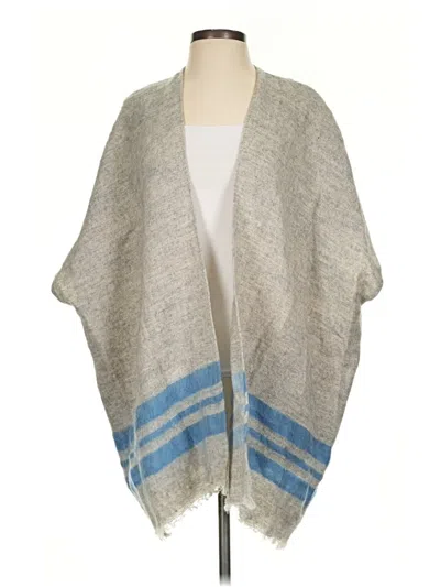 Pre-owned Ann Taylor Loft Poncho In Gray