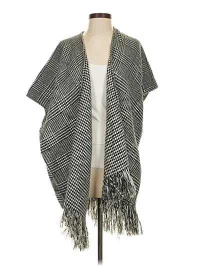 Pre-owned Ann Taylor Loft Poncho In Gray