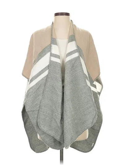 Pre-owned Ann Taylor Loft Poncho In Gray