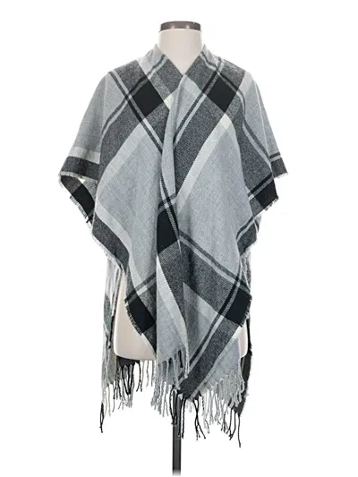 Pre-owned Ann Taylor Loft Poncho In Gray