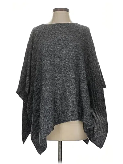 Pre-owned Ann Taylor Loft Poncho In Gray