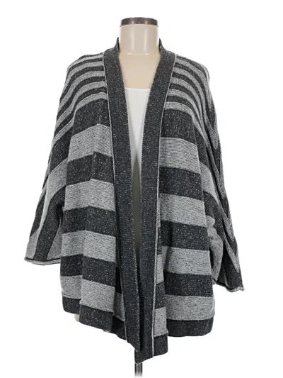 Pre-owned Ann Taylor Loft Poncho In Gray