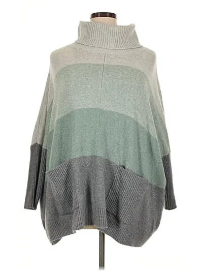 Pre-owned Ann Taylor Loft Poncho In Gray