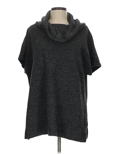 Pre-owned Ann Taylor Loft Poncho In Gray