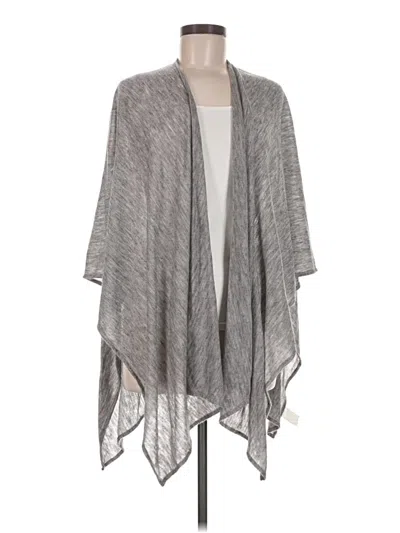 Pre-owned Ann Taylor Loft Poncho In Gray