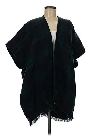 Pre-owned Ann Taylor Loft Poncho In Green