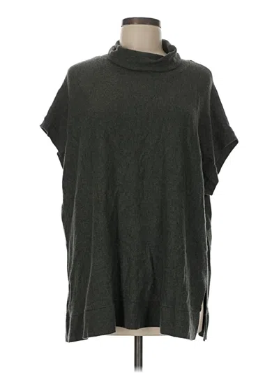 Pre-owned Ann Taylor Loft Poncho In Green