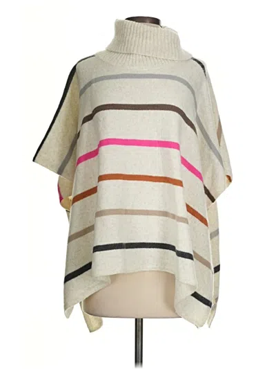Pre-owned Ann Taylor Loft Poncho In Ivory