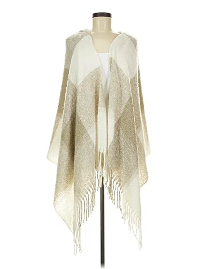 Pre-owned Ann Taylor Loft Poncho In Ivory