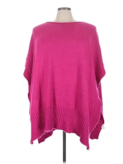 Pre-owned Ann Taylor Loft Poncho In Pink