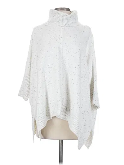 Pre-owned Ann Taylor Loft Poncho In Silver