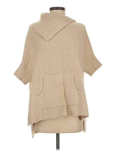 Pre-owned Ann Taylor Loft Poncho In Tan