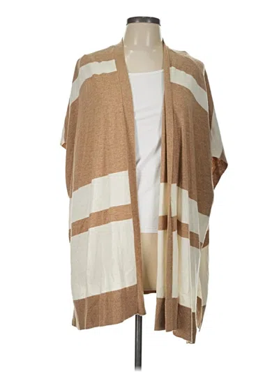 Pre-owned Ann Taylor Loft Poncho In Tan