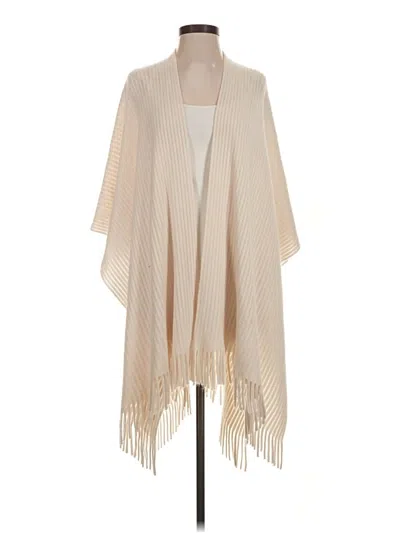 Pre-owned Ann Taylor Loft Poncho In Tan