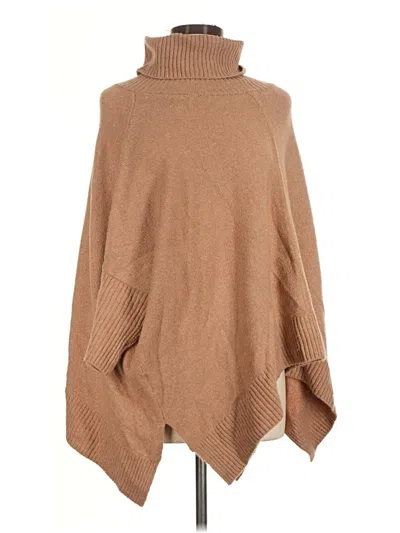 Pre-owned Ann Taylor Loft Poncho In Tan