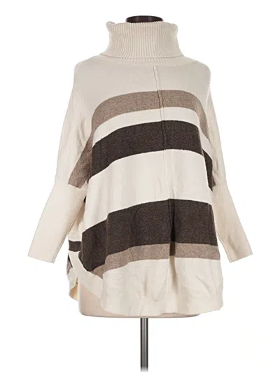 Pre-owned Ann Taylor Loft Poncho In Tan
