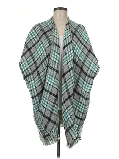 Pre-owned Ann Taylor Loft Poncho In Teal