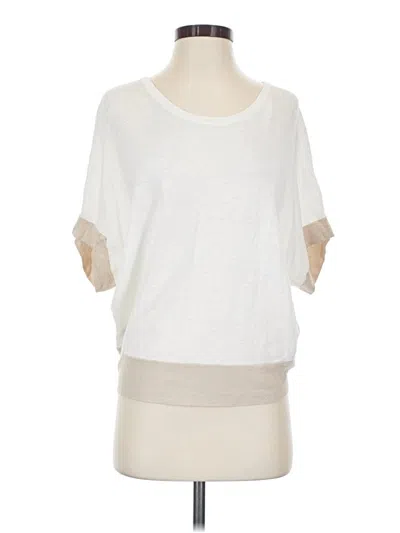 Pre-owned Ann Taylor Loft Poncho In White