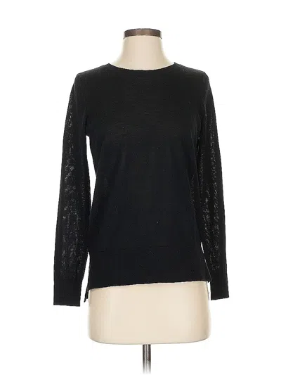 Pre-owned Ann Taylor Loft Pullover Sweater In Black