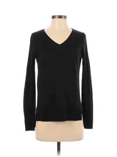 Pre-owned Ann Taylor Loft Pullover Sweater In Black