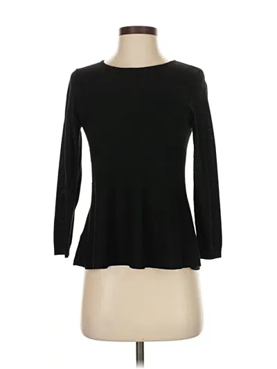 Pre-owned Ann Taylor Loft Pullover Sweater In Black
