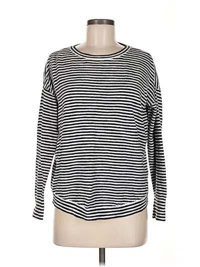 Pre-owned Ann Taylor Loft Pullover Sweater In Black