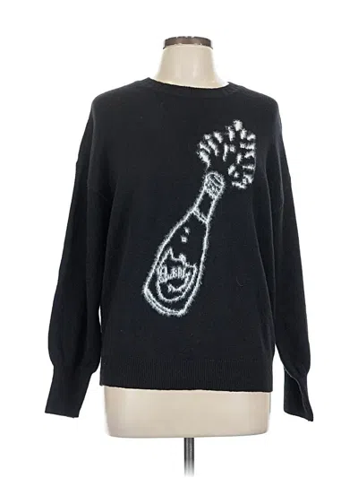 Pre-owned Ann Taylor Loft Pullover Sweater In Black