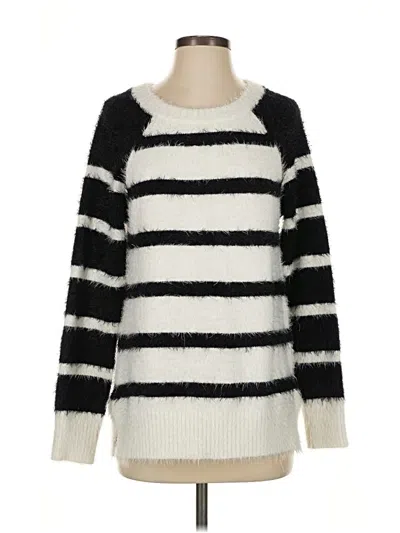 Pre-owned Ann Taylor Loft Pullover Sweater In Black