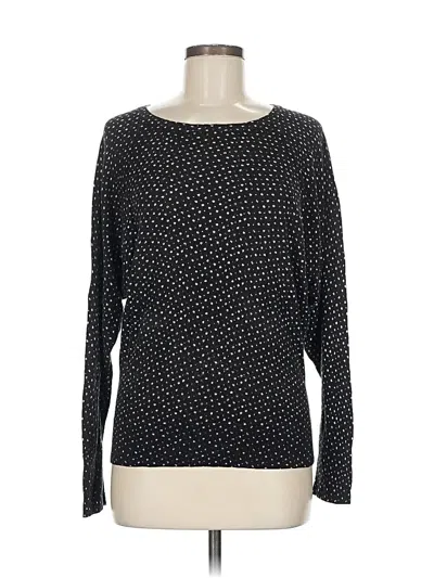 Pre-owned Ann Taylor Loft Pullover Sweater In Black