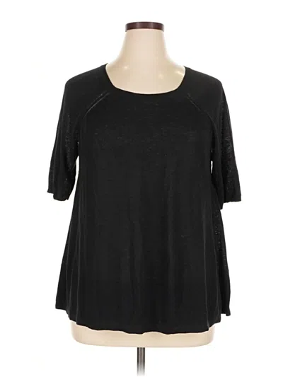 Pre-owned Ann Taylor Loft Pullover Sweater In Black