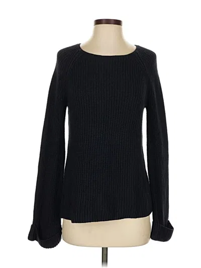 Pre-owned Ann Taylor Loft Pullover Sweater In Black